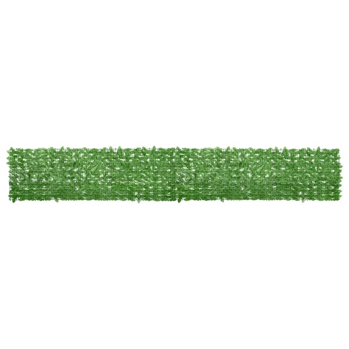 vidaXL - Balkonscherm - met - groene - bladeren - 500x75 - cm