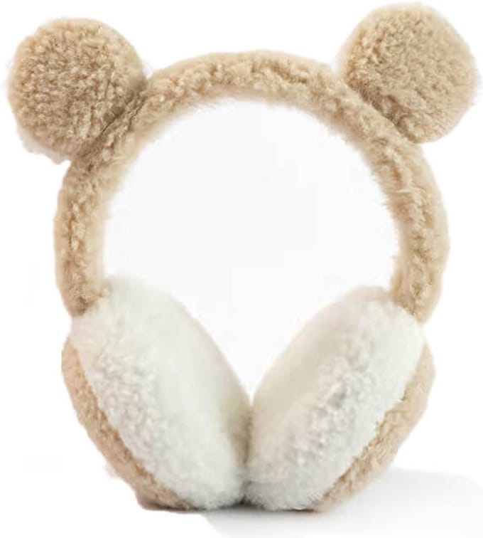 Teddy Oorwarmer voor Kind – Beige – 6 t/m 12 Jaar – Warm & Schattig