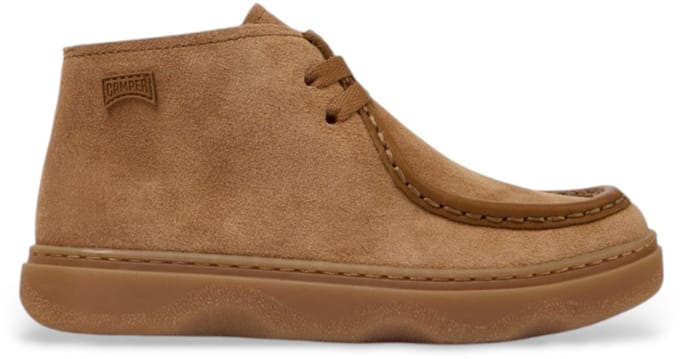 Camper Kiddo bruin leren enkellaarsjes