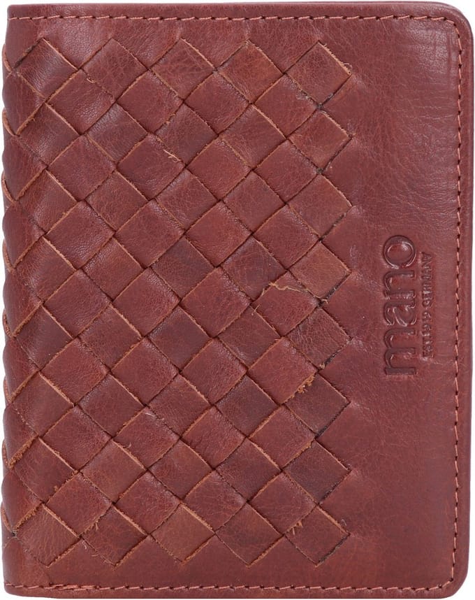 mano Don Luca Creditcard etui Leer 8 cm - 4 Sleuven - cognac