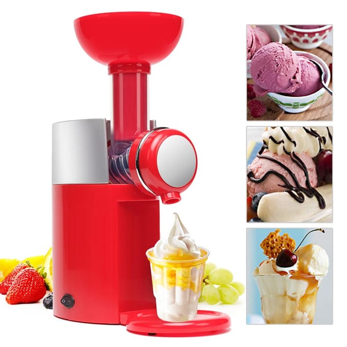 IJsmachine Multifunctioneel Huishoudelijk Automatisch 160W 1000ml Grote Capaciteit Mini DIY Slush Fruit US Plug rood