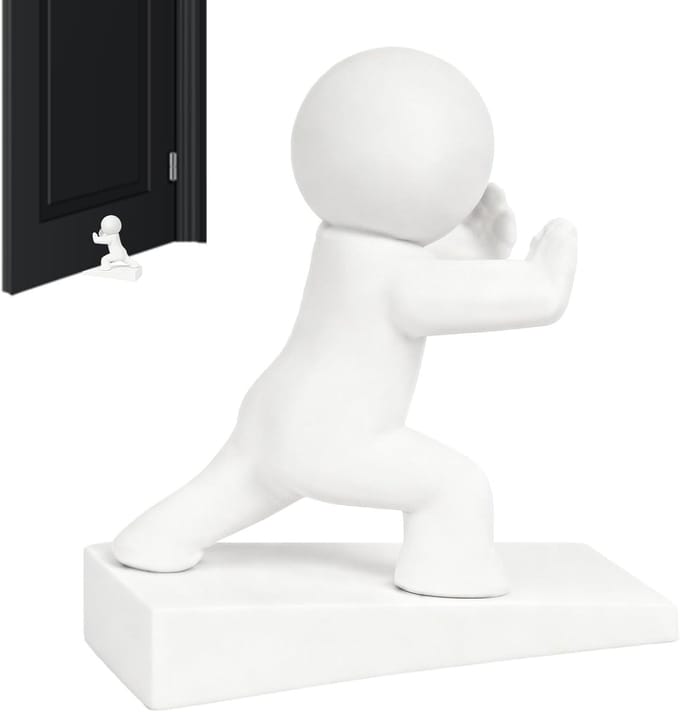 Leuke deurstop - Antislip wig - Deuren open houden - Creatief vormontwerp - 12.2 x 12 x 12 cm - A
