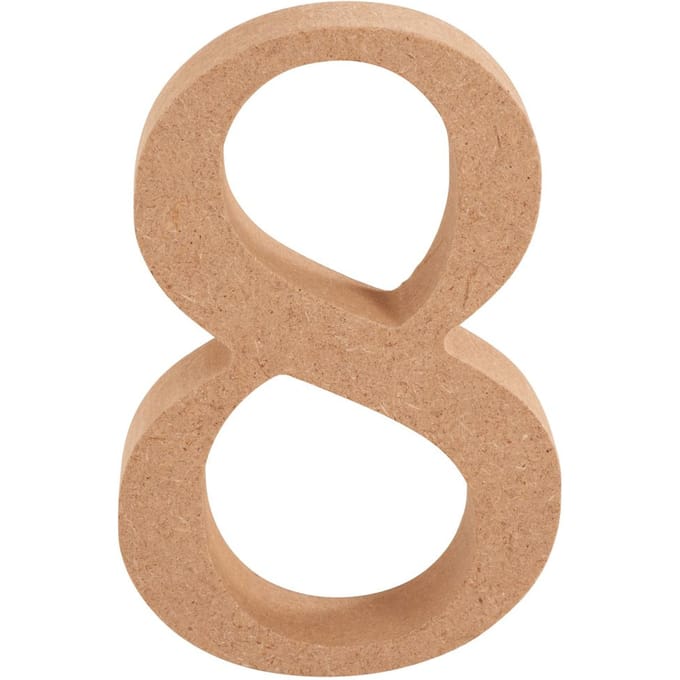 VBS MDF Nummer - Cijfer "8"