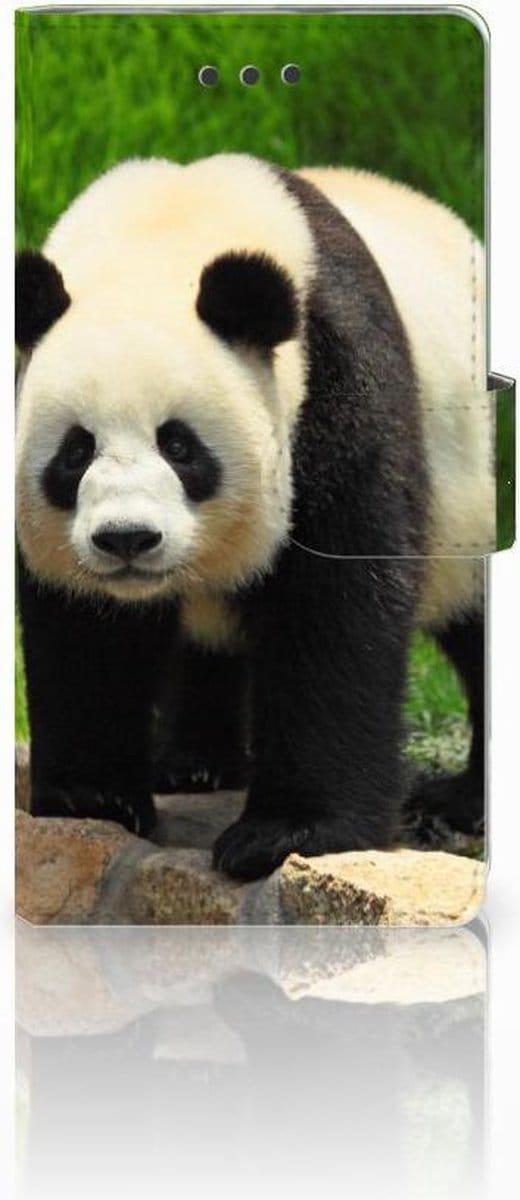 Huawei Ascend P8 Lite Telefoonhoesje met Pasjes Panda