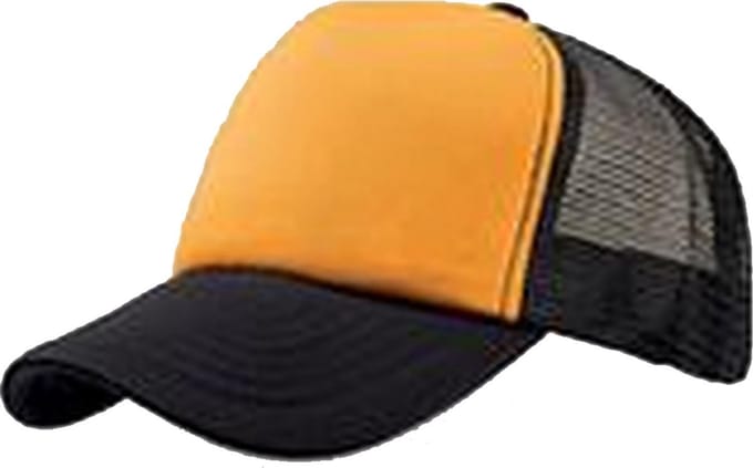 Atlantis Rapper 5 Panel Trucker Cap (Geel/zwart)
