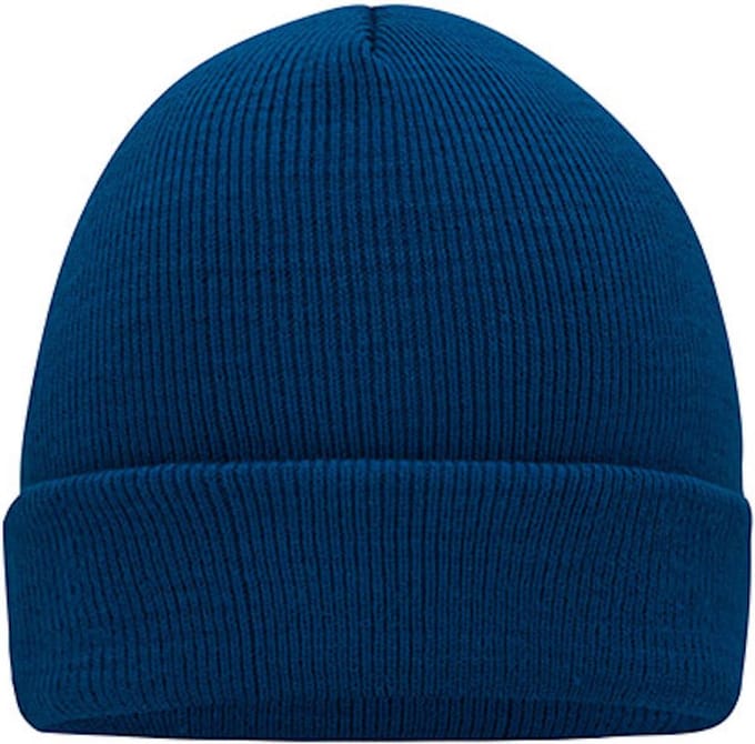 Myrtle Beach 'Knitted Cap' Beanie Donkerblauw