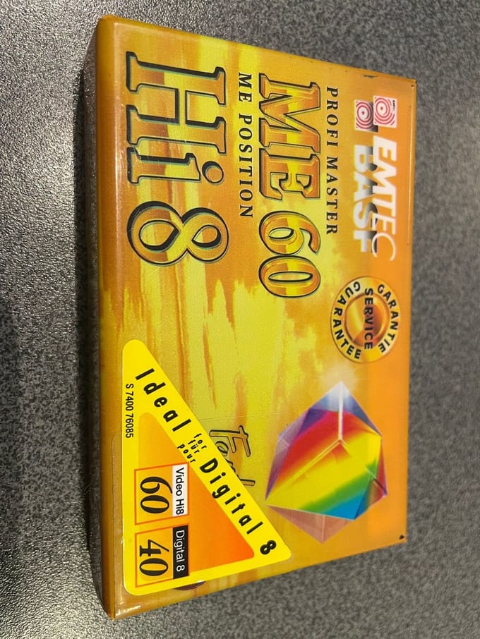 EMTEC BASF cassette Hi8 ME60
