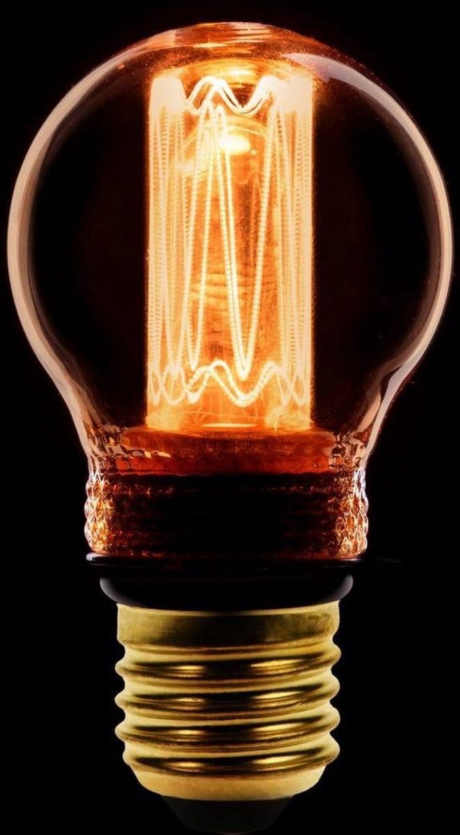 ETH Led kooldraad kogel E27 2.3w/9w 2000k goud dimbaar 65L