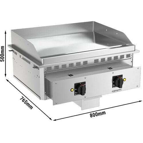 GGM Gastro Elektro Einbau Bratplatte - 9 kW - Glatt - Brattfläche: 744x484mm