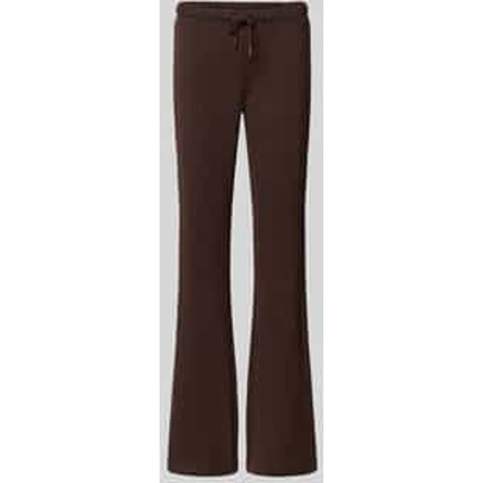 flared sweatpants van puur katoen