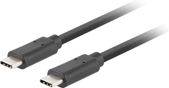 Lanberg Usb-C-Kabel Voor Laptop En Telefoon Usb-C Usb 3.1 Gen 2 10Gb S Pd100W 1M