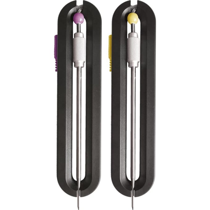 Boretti - Sondes BBQ thermometer (geel en paars) - uitbreiding set BBA87
