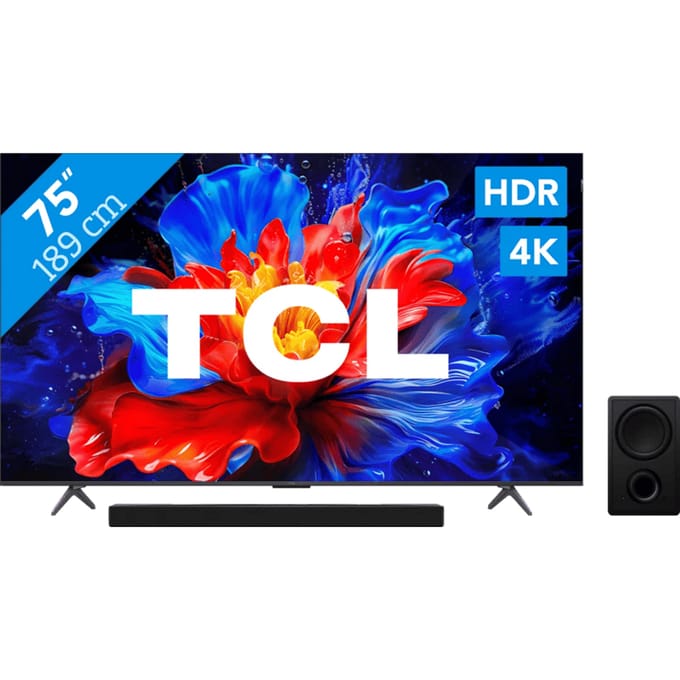 TCL 75" QLED P81K 4K (2025) + TCL Q75H