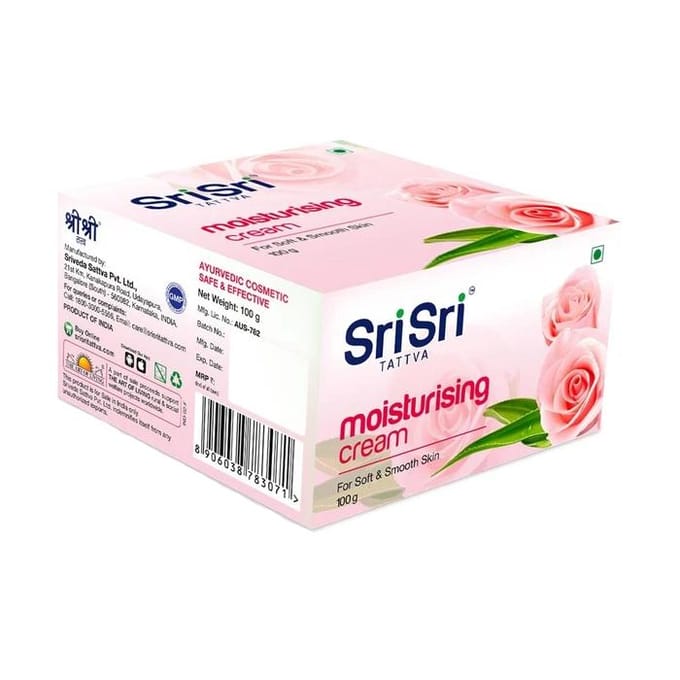 Vochtinbrengende crème (100 gr), Hydraterende crème, Sri Sri Tattva 5.8375 white