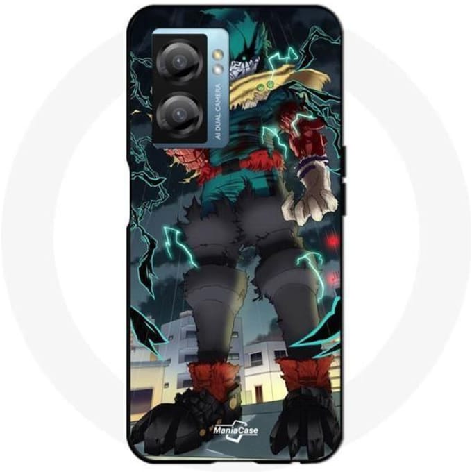 Coque - Maniacase - Realme V23 - Izuku Midoriya - Silicone - Souple noir