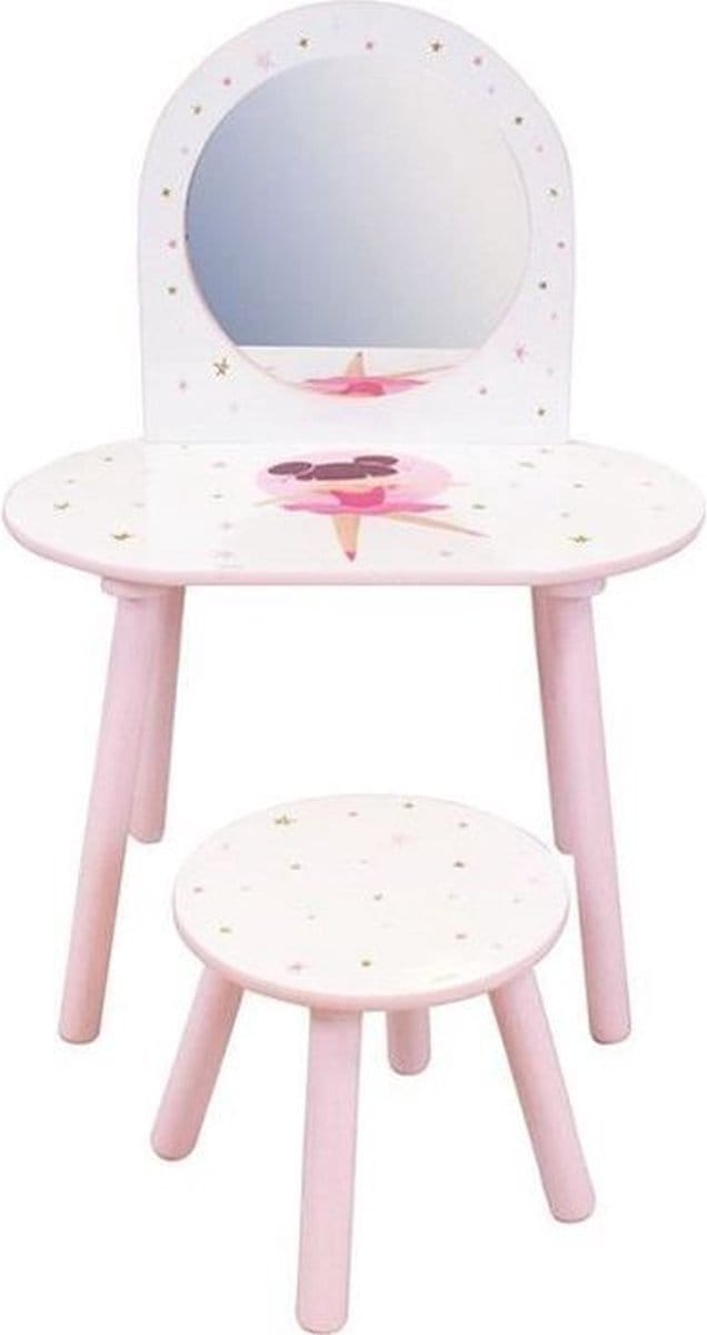 Kaptafel met kruk Jemini Ballerine