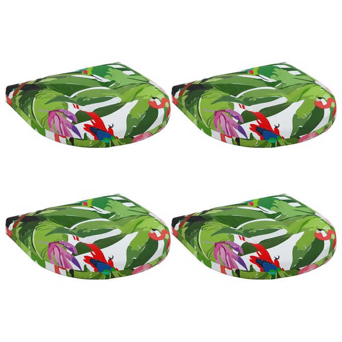 vidaXL - 4-Piece - Zitkussens - 4 - st - 100% - Polyester - Meerkleurig