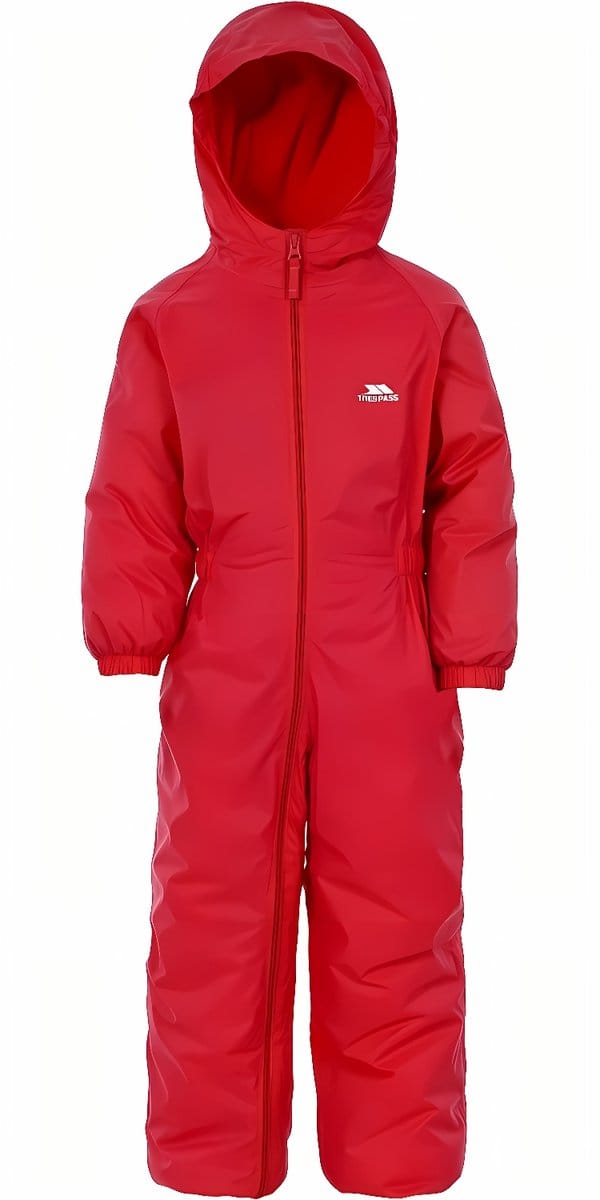 Trespass kinderregenset Dripdrop - Kinderregenpak signaalrood