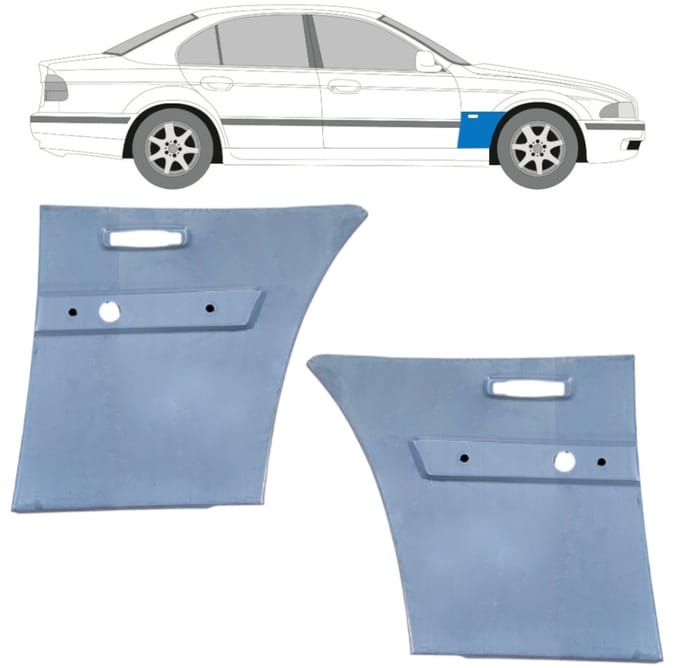 Reparatiepaneel voorspatbord voor BMW 5 E39 1996-2004 / Links + Rechts / Set