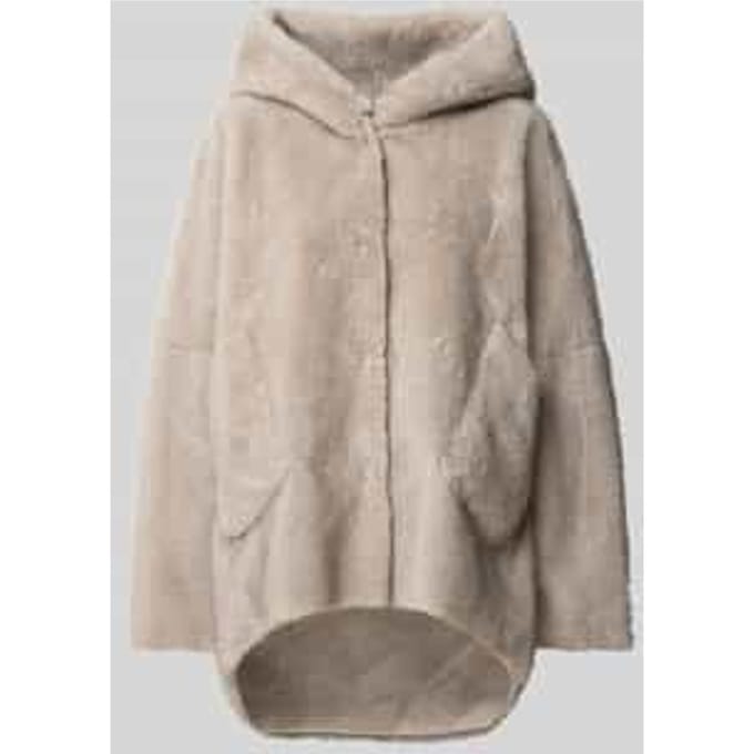 oversized lange jas van imitatiebont