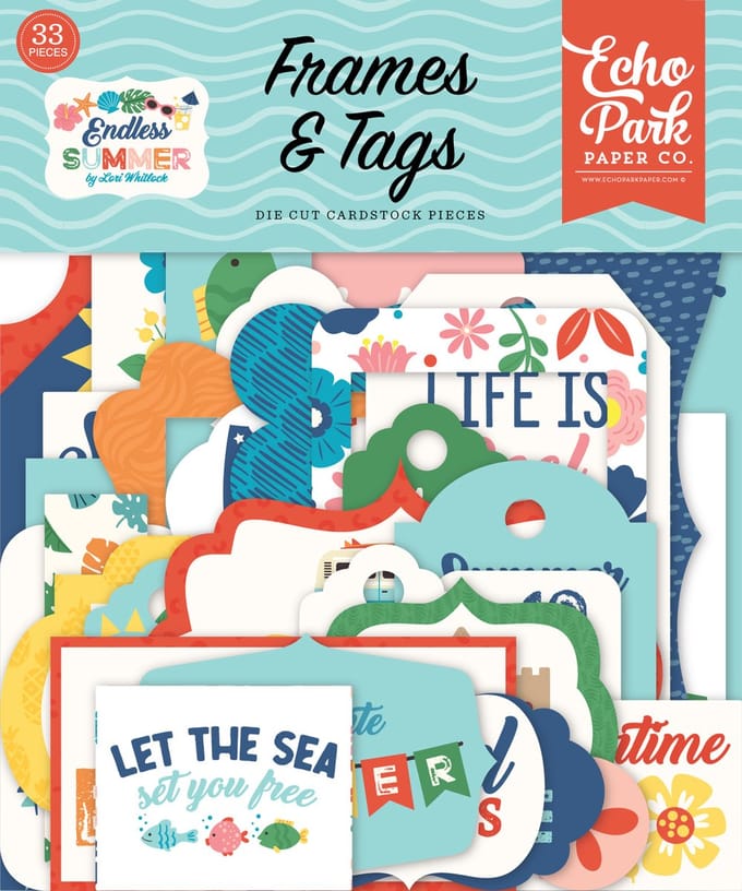 Echo Park - Endless Summer - Frames & Tags - 33pcs (ES274025)
