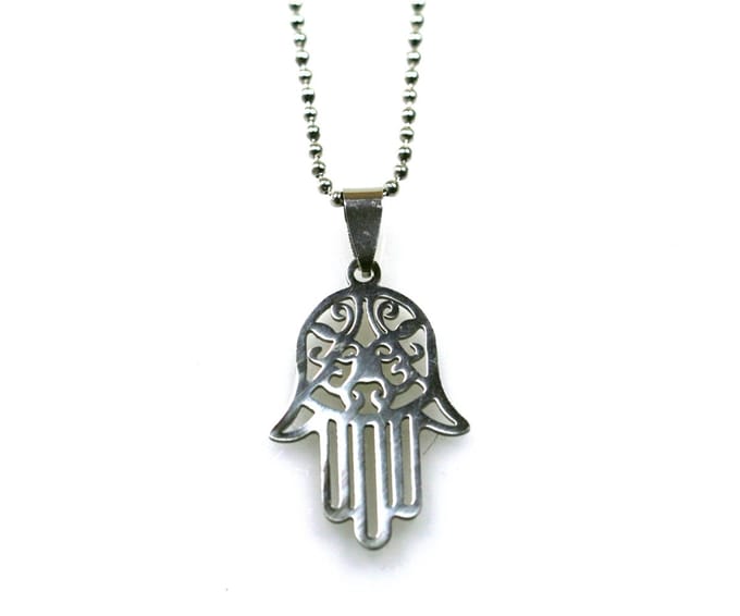 IbizaMen - RVS ballachain hamsa handje. (75CM) UNISEX