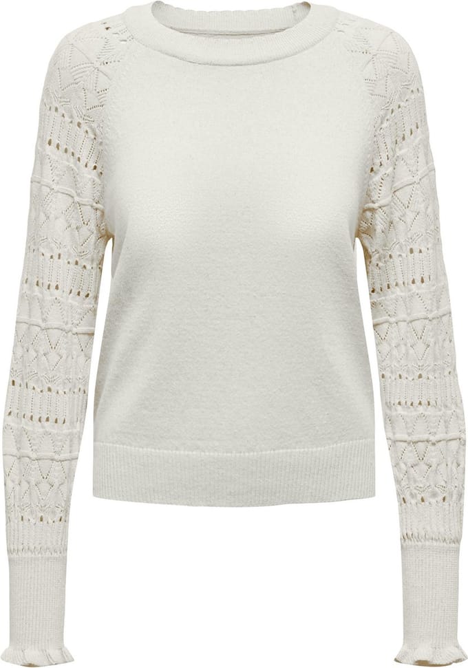 ONLY - Pull - Maat XS - Vrouwen - wit - katoen