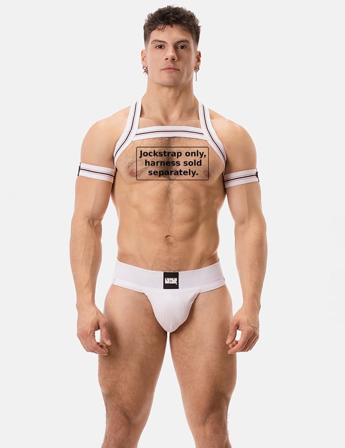 Barcode Berlin Sergey Jockstrap White - MAAT L - Heren Ondergoed - Jockstrap voor Man - Mannen Jock