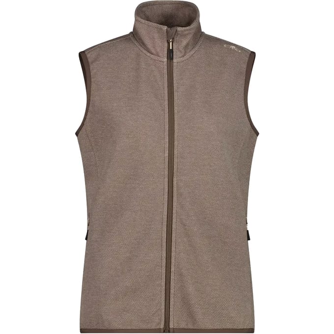 Mouwloos damesjack met capuchon CMP Knit-Tech