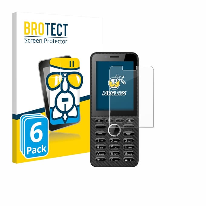 Screenprotector 6 Stuks voor Energizer E288S Beschermglas transparant