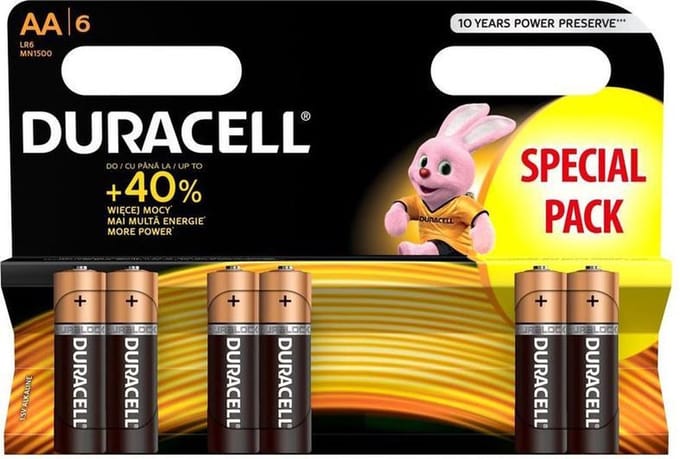 Duracell Basic Alkaline  AA/LR6 - blister 6