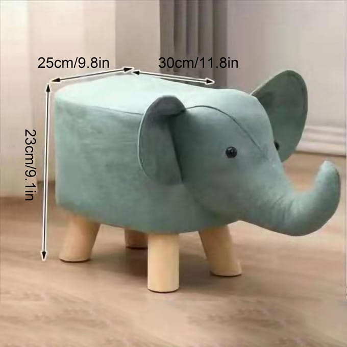 Tabourets Repose-pieds Animaux Mignon Dessin Animé Animal Petit Banc Multifonction pour Maison Jardin d'Enfants Vert vert