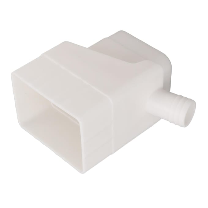 Système de récupération des eaux pluviales, kit de dérivation de descente pluviale professionnel résistant aux UV pour jardin extérieur white