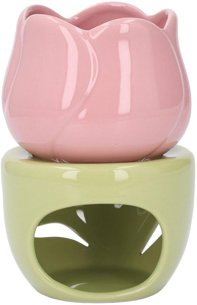 Dailygoods- Geurlamp Multifunctioneel - Aromabrander - Kaarsenhouder - Keramiek - Antislip - Compact en Draagbaar