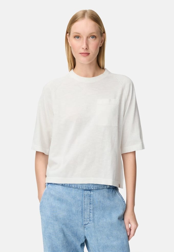 camel active Oversized tshirt van puur katoen - Maat - Melkwitwomenswear-S