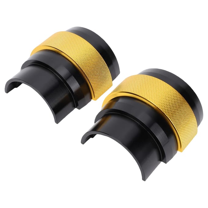 2 PIÈCES Outil d'Installation de Joint d'Huile de Fourche Avant Alliage d'Aluminium CNC Outil d'Installation de Joint de Fourche Universel pour yellow