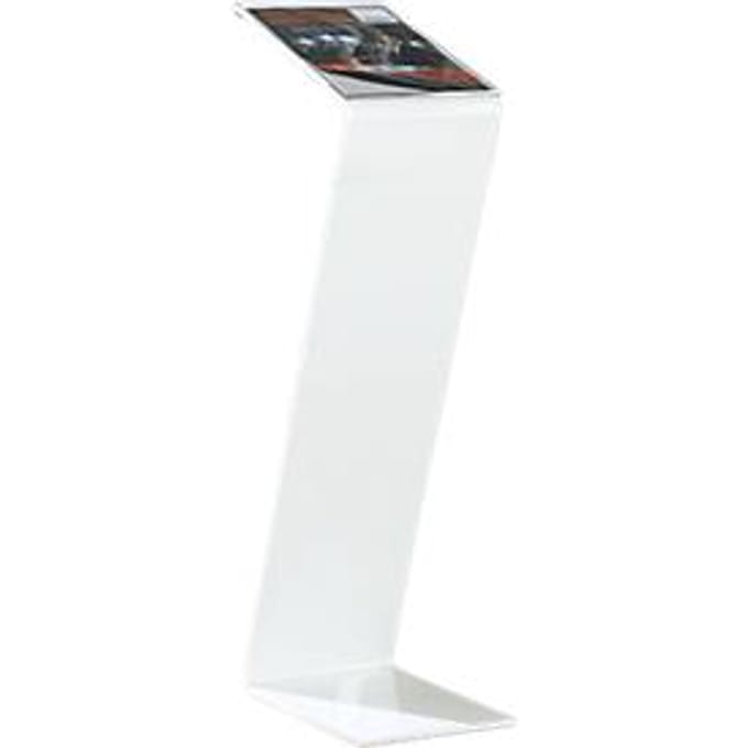 Infostandaard -  plexiglas - B 220 x D 300 x H 850 mm - wit