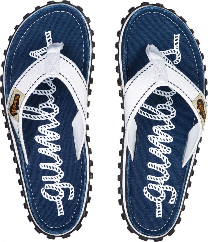 Gumbies - Teenslippers Dames - Rope Nautical - Blauw/wit - Maat 41
