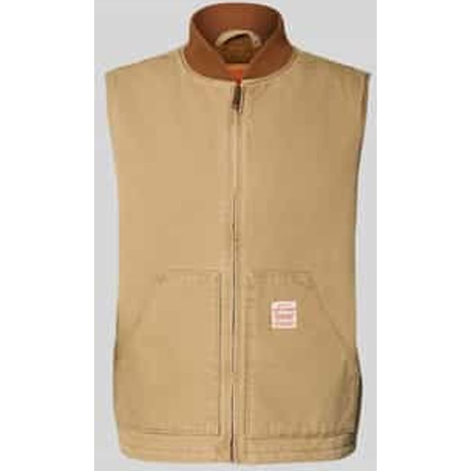 relaxed fit bodywarmer van puur katoen model 'SANSOME'