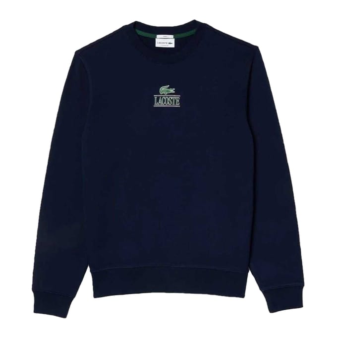 Lacoste Unisex Volwassenen Logo Sweatshirt (Marineblauw)