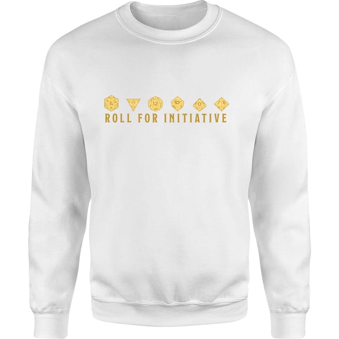 Dungeons & Dragons Roll For Initiative Sweatshirt - Wit - S