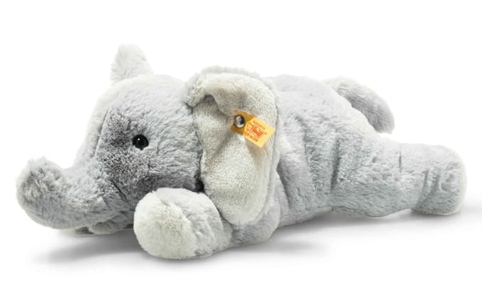 Steiff knuffel olifant Elna 28 cm lichtgrijs