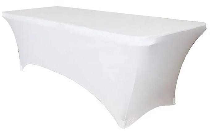 Meble odNowa - Elastisch Tafellaken - 240cm - Wit - Polyester en Elastan