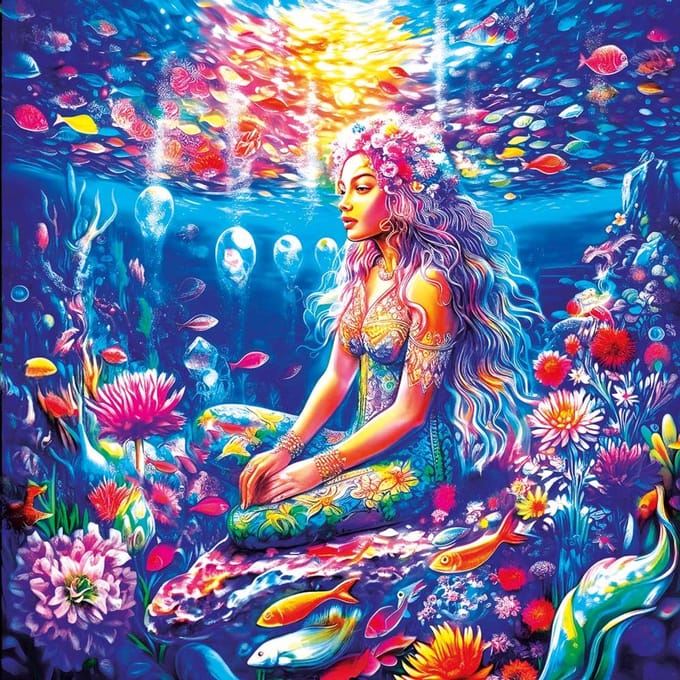 Magnolia puzzel Peace Underwater - legpuzzel 1023 stukjes multicolor.