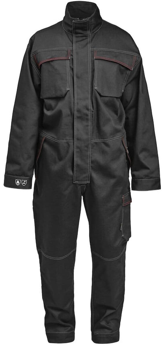 Jobman 4037 Overall Flame Retardant 65403714 - Zwart - L