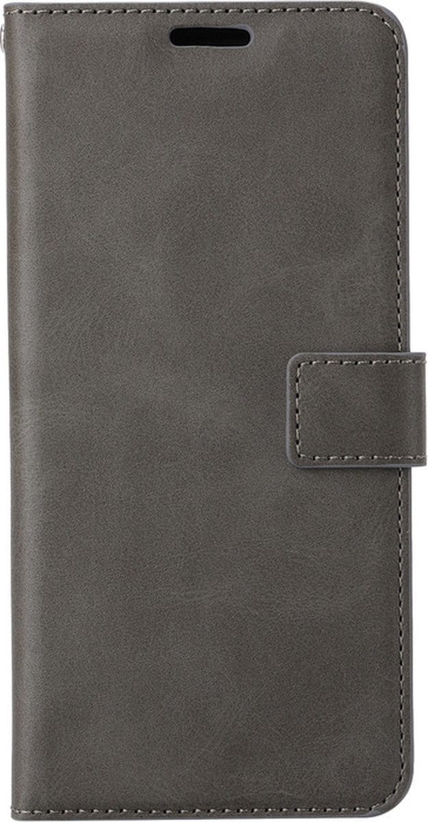 iPhone 13 Mini Telefoonhoesje - Bookcase - Ruimte voor 3 pasjes - Kunstleer - SAFRANT1 - Grijs