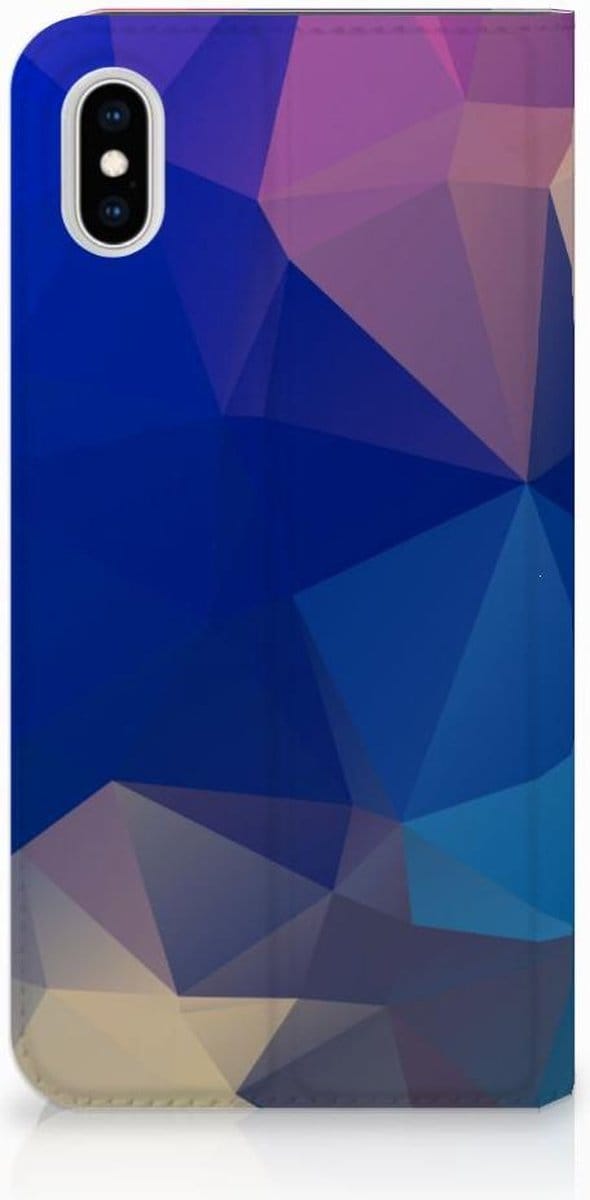 Apple iPhone Xs Max Stand Case Polygon Dark