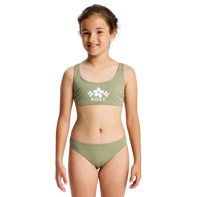 Roxy Solid Active Rg Bralette Bikini Groen 14 Years Meisje