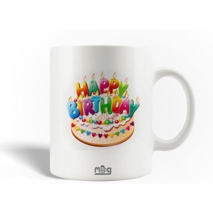 Mug en Céramique Happy Birthday Gâteau d'anniversaire