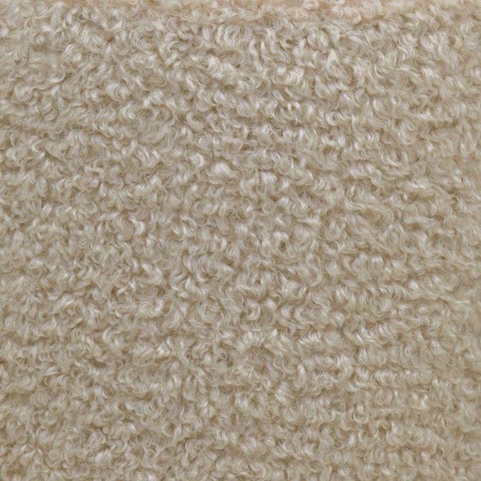 Alford Pouf - Poef in grijsbruin kunstlamsleer